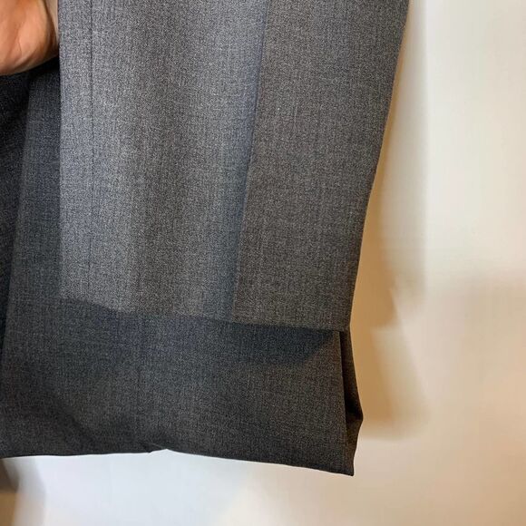 Theory Pants Womens Wool Blend Straight Trouser Pant Ladies Size 6 Gray - Picture 3 of 7